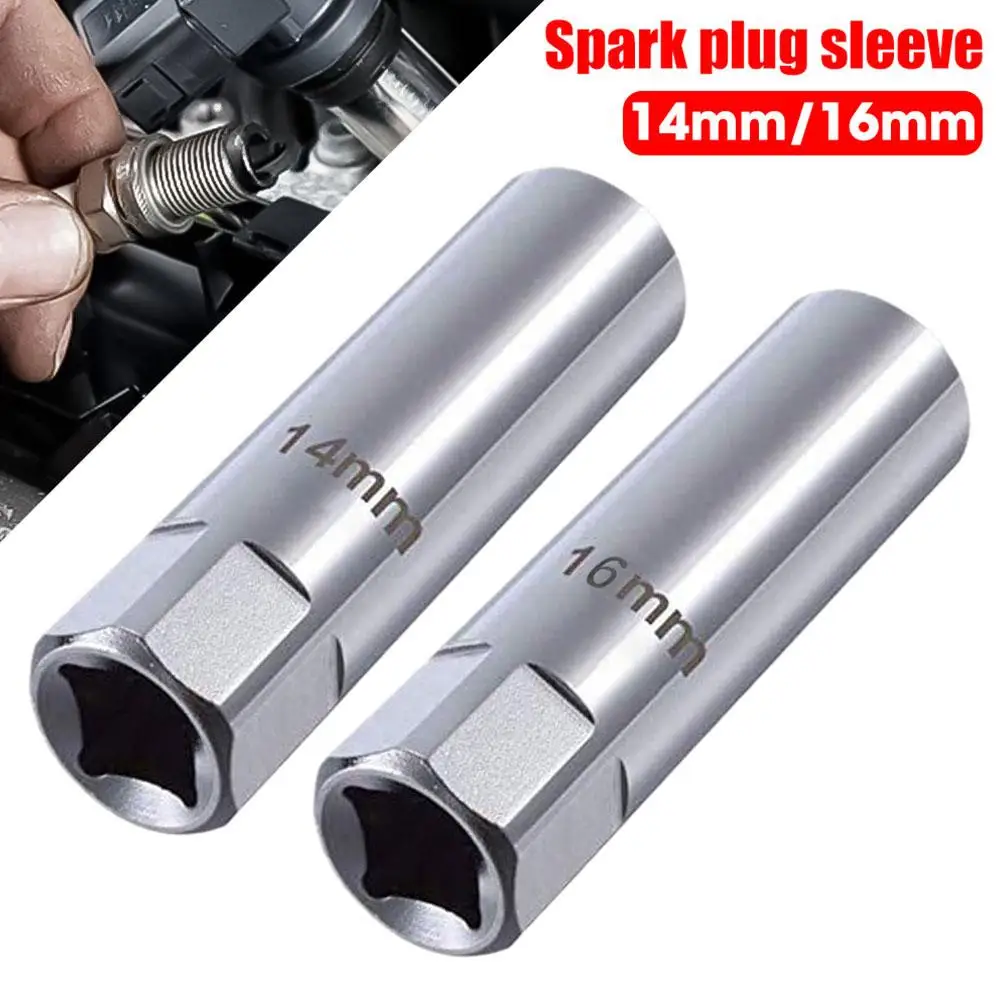 

Universal Spark Plug Sleeve Wrench 3/8" Socket Magnetic Plug Angle Removal 14mm 16mm Thin Car Spark CR-V 12-Point Tools Wal A9B9