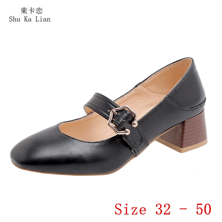 

Low Med Heels 4.5 CM Women Pumps Stiletto Low Med Heel Shoes Woman Party Wedding Shoes Small Plus Size 32 - 50