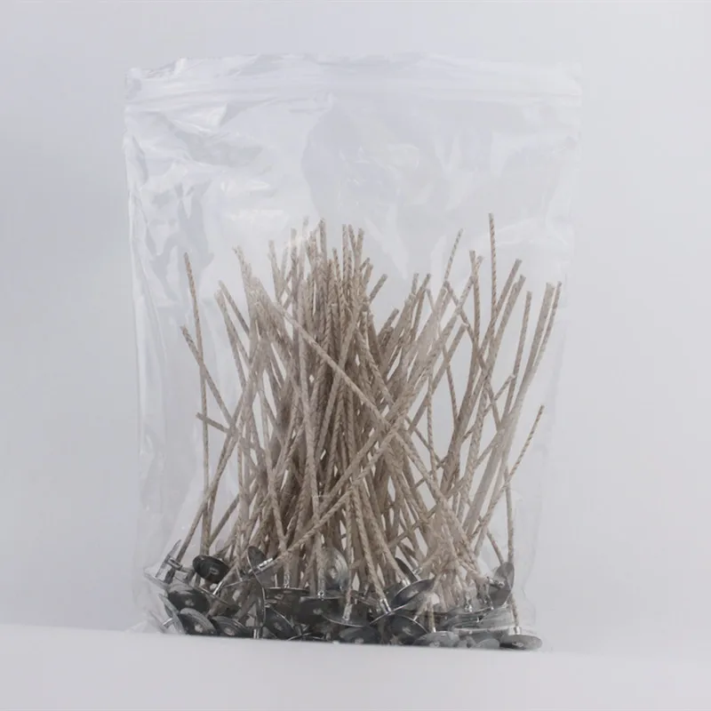 

200/300pcs Candle Wick Tightly Woven Large Base Burning Smokeless Flame Stabilized Soybean Wax Core