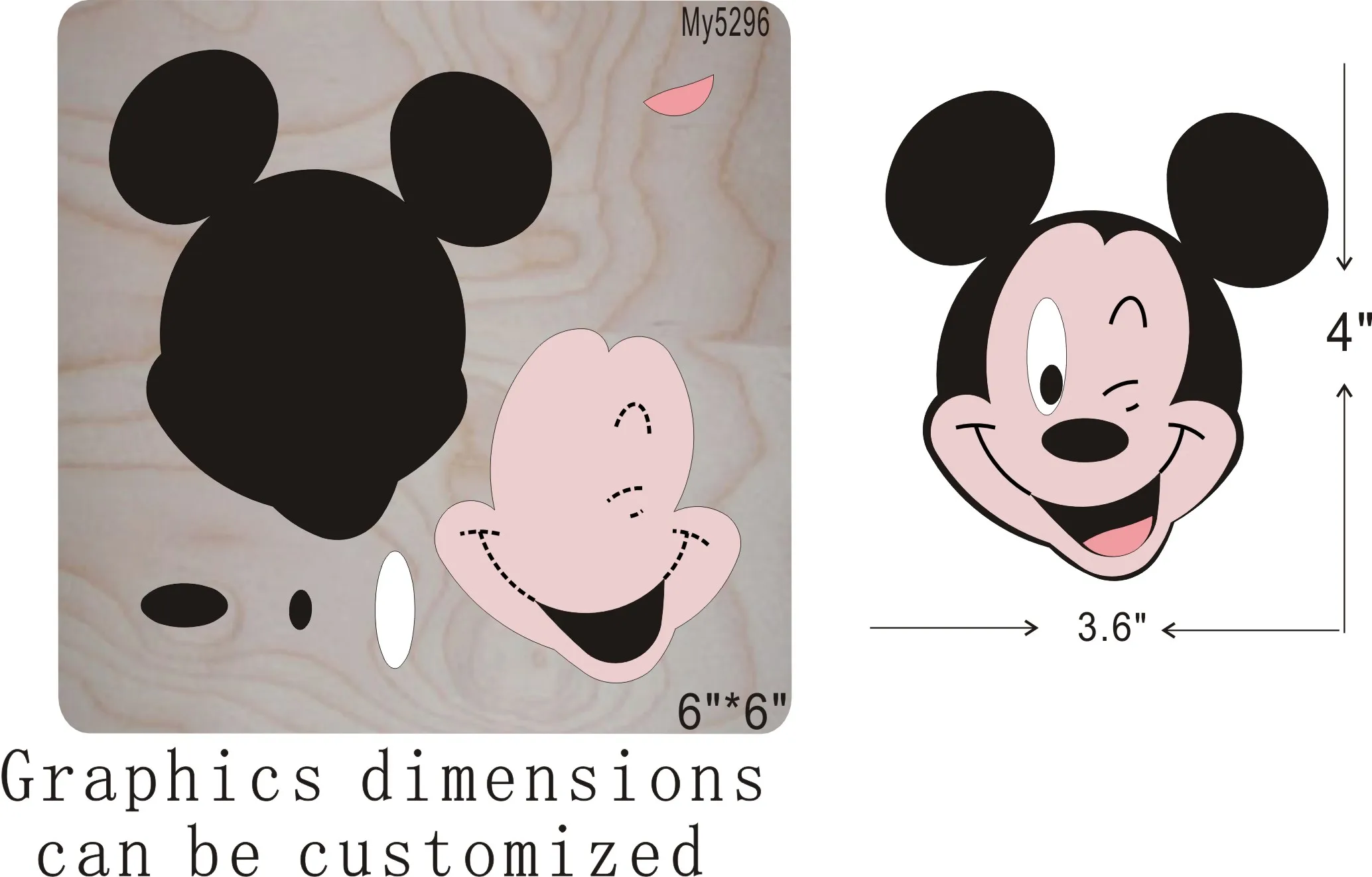 

Режущий штамп для резки дерева MY5296 совместим с большинством высекальных машин на рынке.