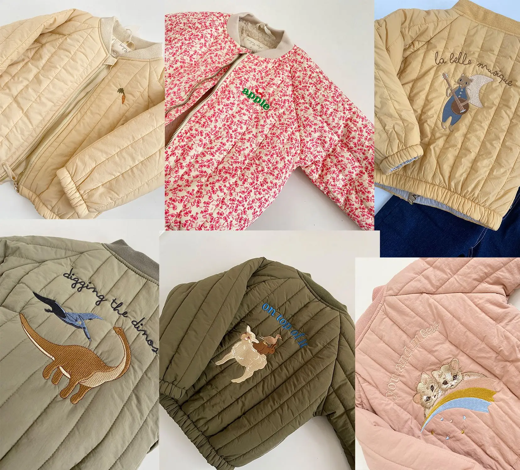 

Jenny&Dave 2022 Autumn/Winter New Nordic High Quality Printed Kindergarten Versatile Embroidered Small Cotton Clothes