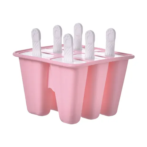 Силиконовая форма для мороженого, 6 ячеек, замороженные формы, ледяной шест, желе, мороженое, набор для рукоделия, формы для мороженого