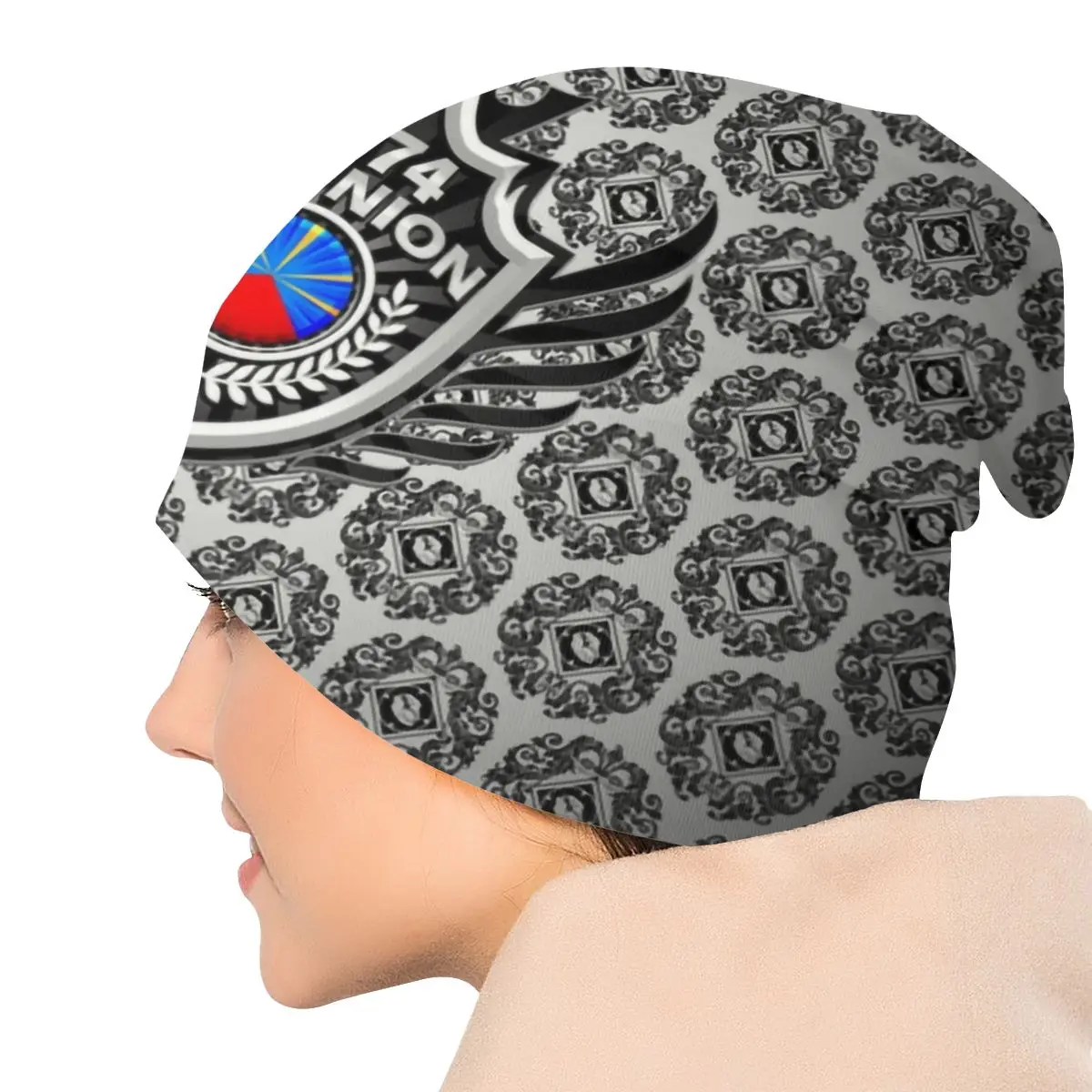 Зимние теплые мужские и женские вязаные шапки унисекс для взрослых 974 герб