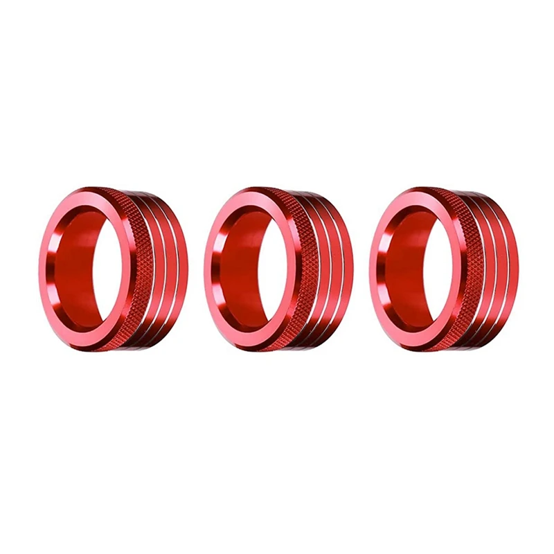 

Air Conditioning AC Knob Cover for Subaru BRZ Toyota 86 GT86 2013-2020 Volume Button Switch Ring Trim Accessories,Red