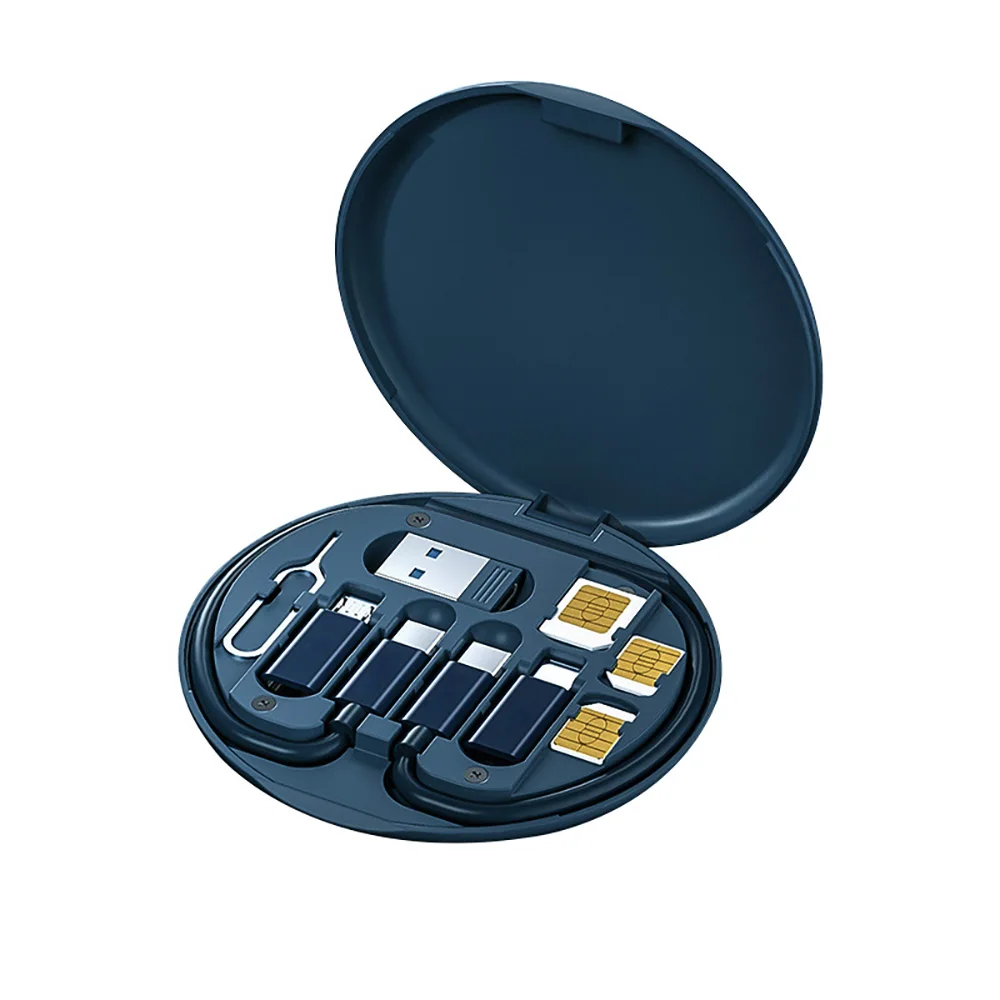 USB C кабель для освещения адаптер TF и SIM карта комплект хранения с Pin подставка