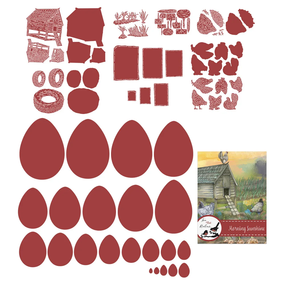 

Chicken And Bird Dies Scrapbooking Metal Cutting Dies Craft Embossing Make Paper Greeting Card Making Template DIY Handmade 2022