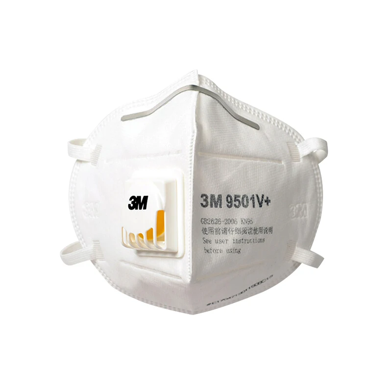 Многоразовая маска 3M FFP2 KN95 9501 в +, индивидуальная упаковка, защитный респиратор безопасности, лицевая маска с заушным клапаном, дышащая бритва (art.: 3920bb9192efe) - 3920bb9192efe