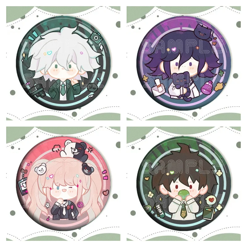 Игра Danganronpa Аниме Фигурки komaeda nagito Kokichi Oma Enoshima Junko Косплей Металлический значок
