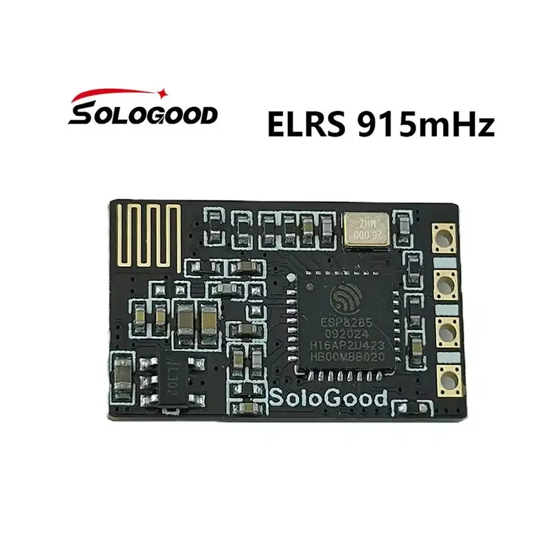Ресивер SoloGood ELRS 915 МГц с антенной T-типа диапазон задержки для радиоуправляемого