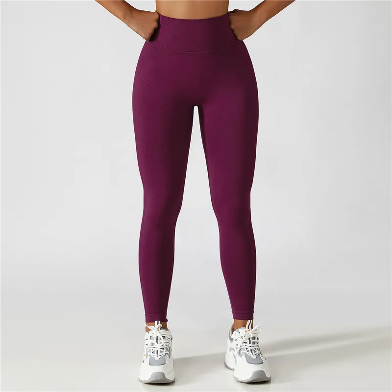 

Women Sports Tights Seamless Yoga Pants Ladies High Waist Abdominal Fitness Running Prady Jogging Peach Hip Lift Leggings
