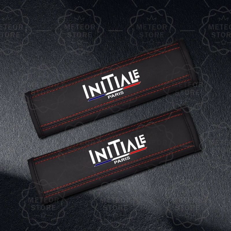 

2 шт. автомобильный Стайлинг INITIALE PARIS эмблема кожаный чехол на ремень безопасности для Captur Clio RS MK4 Scenic Twingo Megane GT Kangoo аксессуары