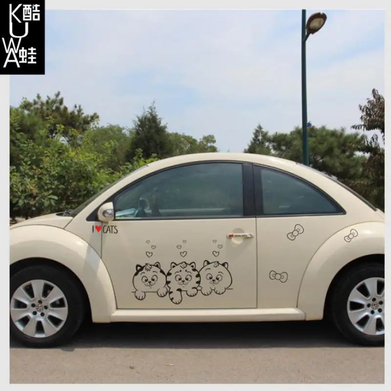 

Personalized electric car stickers suitable for Zhidou Zhongtai BYD FO modified car stickers cute cartoon body pull flowers