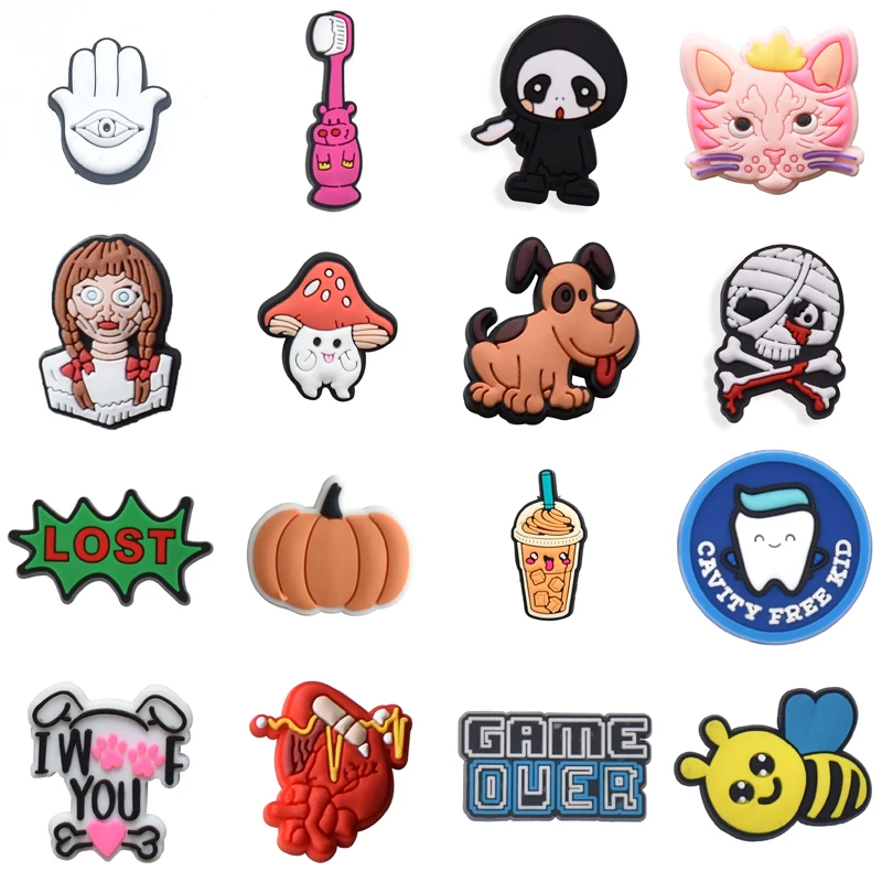 

Women Charm Decorations for Crocs Men Packs Para Pins Gifts Shoe Charms Wholesale Bulk Boy Girl Set Jeans Kids Shoes Accessories