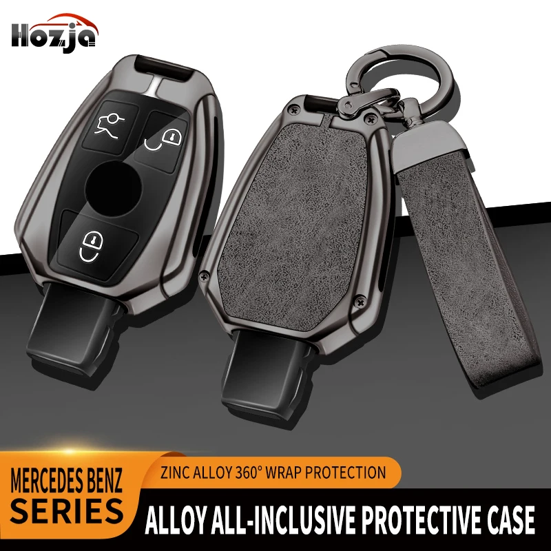 

Новый чехол для автомобильного ключа из цинкового сплава, чехол для ключа для Mercedes Benz A B C E S Class W204 W205 W212 W213 W176 GLC CLA AMG W177