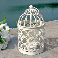hollow holder candlestick tealight hanging lantern bird cage vintage wrought candle vintage suspension lantern decor