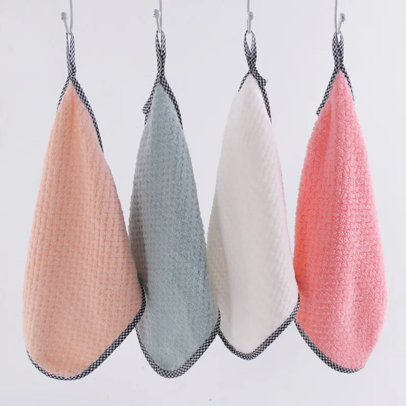 

1/4/8pcs Soft Absorbent Dish Towels Washclothes Quick Drying Dish Rags Reusable Dishcloth Home Kitchen Cleaning Cloths
