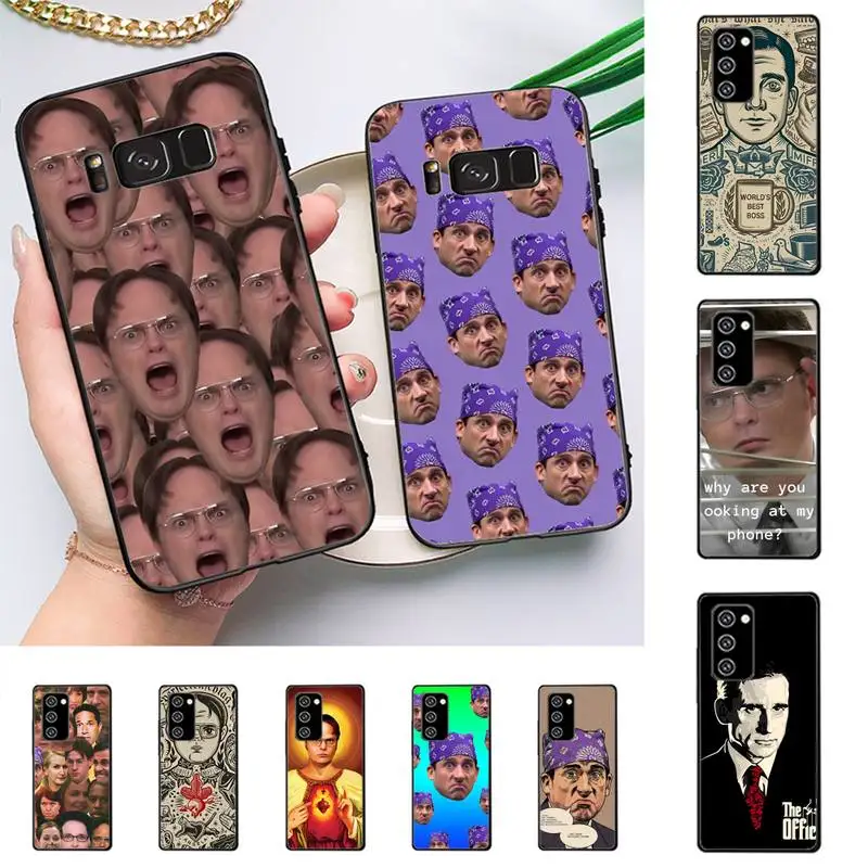 

FHNBLJ Michael Scott The Office Funny Humor TV Phone Case for Redmi 8 9 for Samsung J6 Note9 for Huawei NOVA3E Mate20lite cover