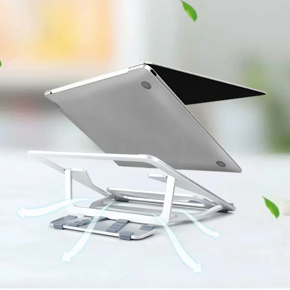 WiWU устойчивая подставка для ноутбука MacBook Air 13 Pro 13 14 16 17, подставка для планшета из алюминиевого сплава, складной держатель для ПК, охлаждения ноутбука (art.: 3920bd4dc0795) - 3920bd4dc0795