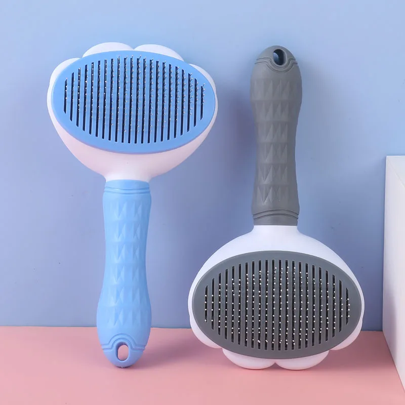 

Pet Dog Brush Cat Comb Self Cleaning Pet Hair Remover Brush For Dogs Cats Grooming Tools Pets Dematting Comb Dogs Accessories