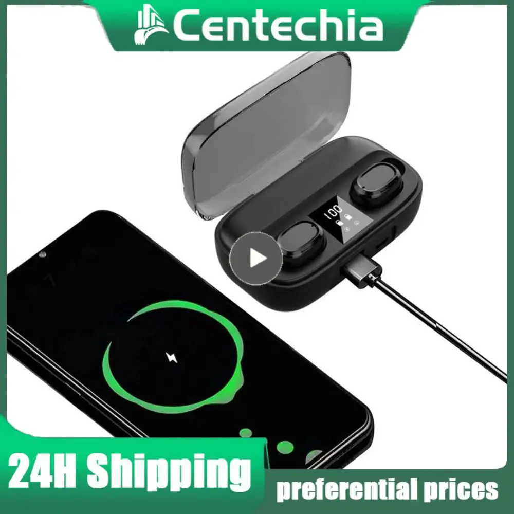 

In-ear Wireless Headphones Led Digital Display Noise Reduction Headset With Microphone Hifi Stereo Headphones