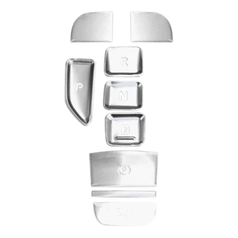 

Автомобильная наклейка на кнопку переключения передач, центральная панель управления, декоративная крышка для Hyundai Tucson 2021 2022, серебристый