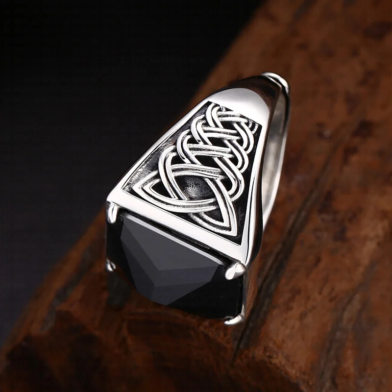 Мужские кольца из серебра 925 пробы BOCAI S925 в стиле ретро с неизменным ротанговым