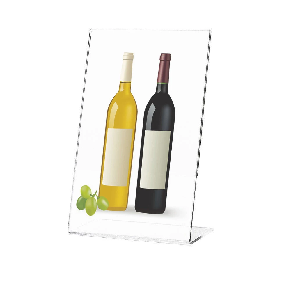 

A4 A5 Acrylic Table Menu Stand Sign Holder Price Display Desk Card Showing Case Poster Shelf Advertise Billboard
