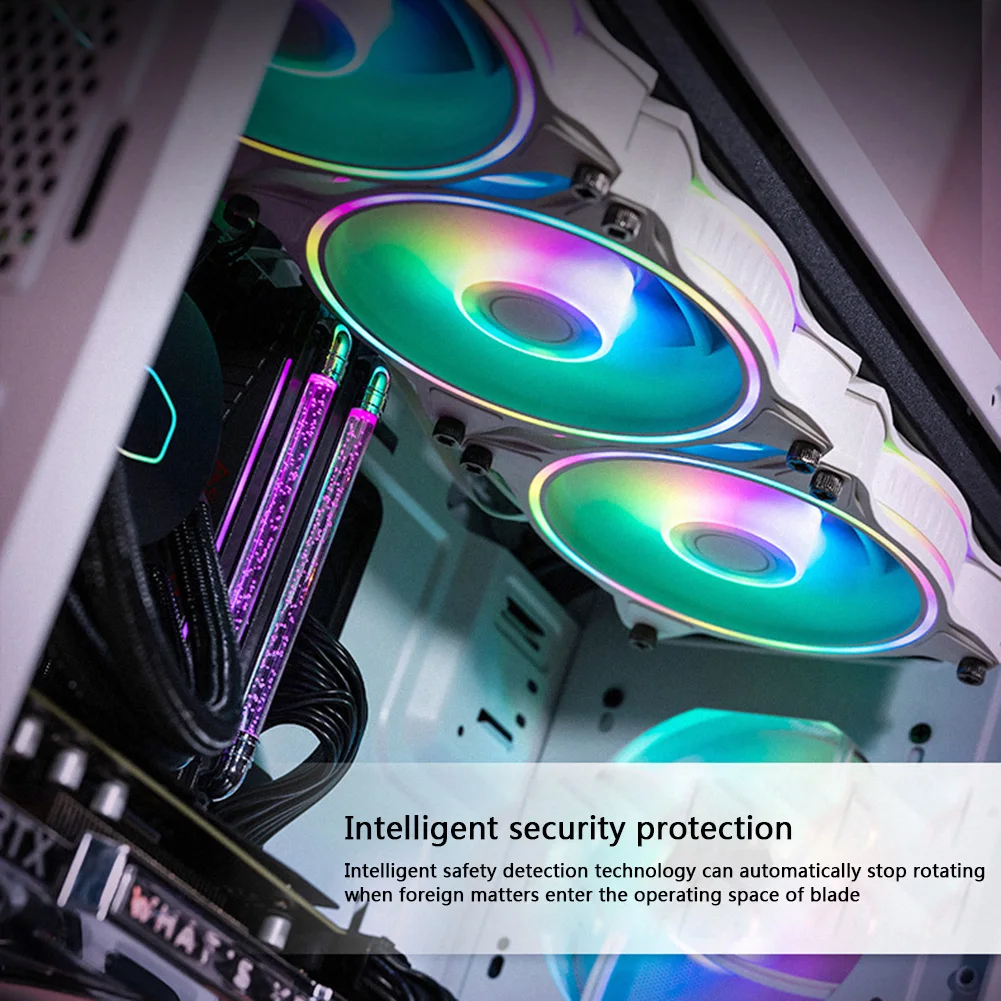 

12 см 3 Pin ARGB вентилятор шасси CoolerMaster набор 4-Pin блок питания для ПК чехол радиатор для домашнего компьютера аксессуары