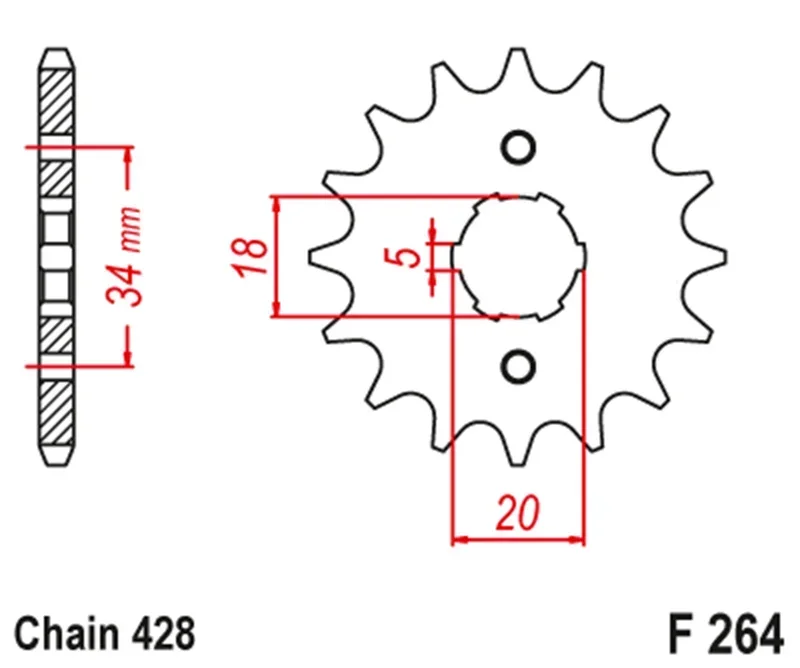 Передняя звездочка мотоцикла LOPOR 428 для Honda XLR250 R XLR250R Baja 88-94 CD175 71-78 CB175 69-78 Yamaha DT200R DT125