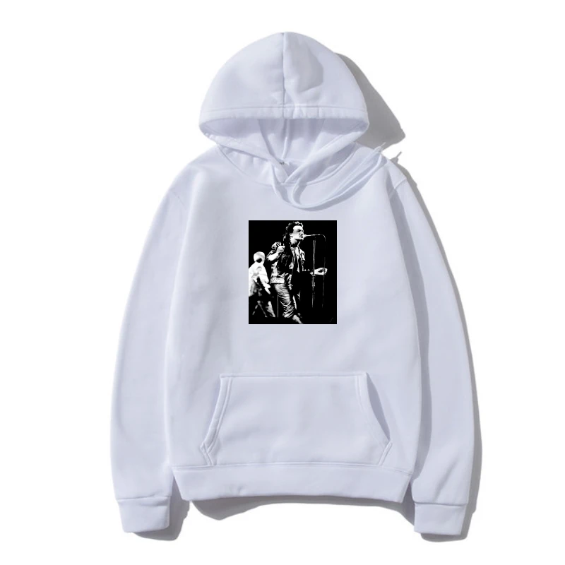 

U2 Half Sleeve Black Outerwear Hoodie