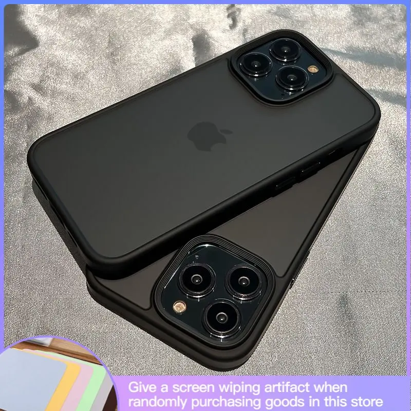 

Роскошный Матовый Черный телефон, модель телефона, подходит для iPhone14 13promax 12pro x xs xsmax 11, Силиконовый противоударный чехол премиум-класса