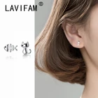 925 пробы серебряные серьги-гвоздики в виде кота рыбьей кости для детей, студенческий подарок на день рождения с защитой от гипоаллергенные ювелирные изделия