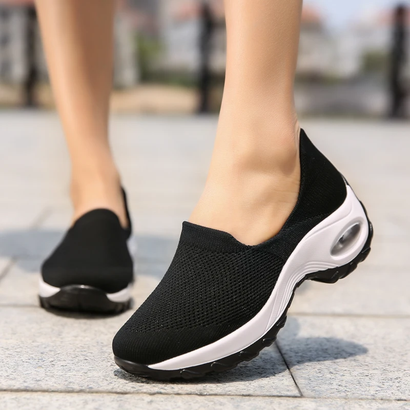 Fashion Summer Womens Fitness Wedges Shake Shoes Comfortable Slimming Walking Sneakers