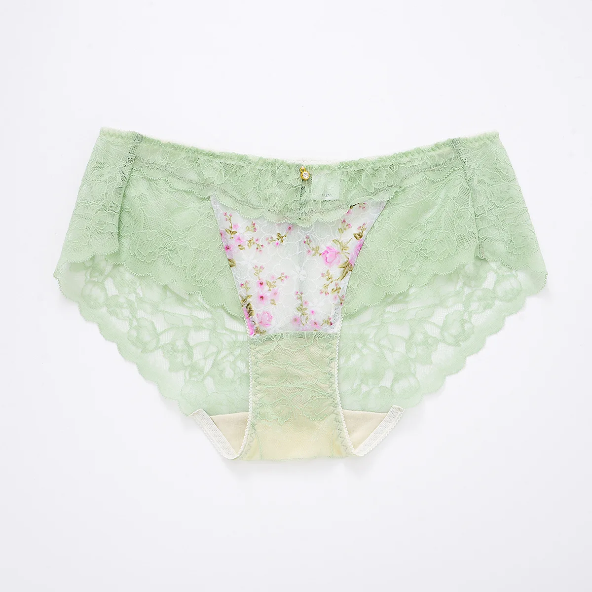 Small floral lace light and breathable design fashion ladies briefs.