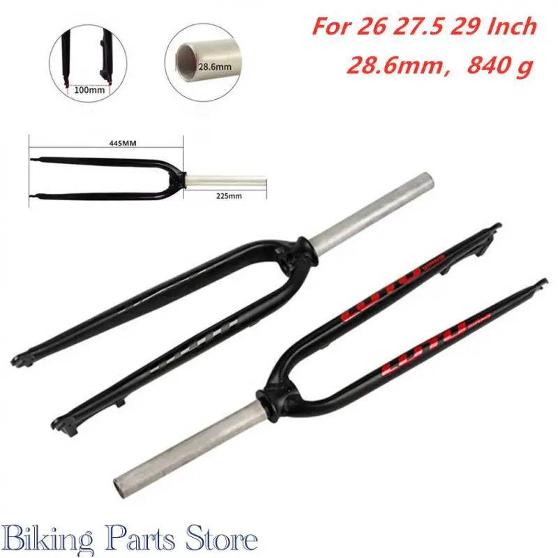 

New Bicycle Hard Fork 26/27.5/29 Inches Aluminum Alloy Ultralight Mtb Mountain Bike Front Fork Outdoor Cycling Accessories Parts