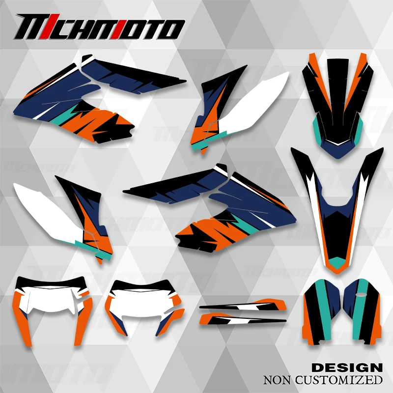 Фото Наклейки MCHMFG DECAL STICKER, графические фоновые комплекты для KTM Freeride 2012 2013 2014 2015 2016 2017 2018 2019 2020 №1