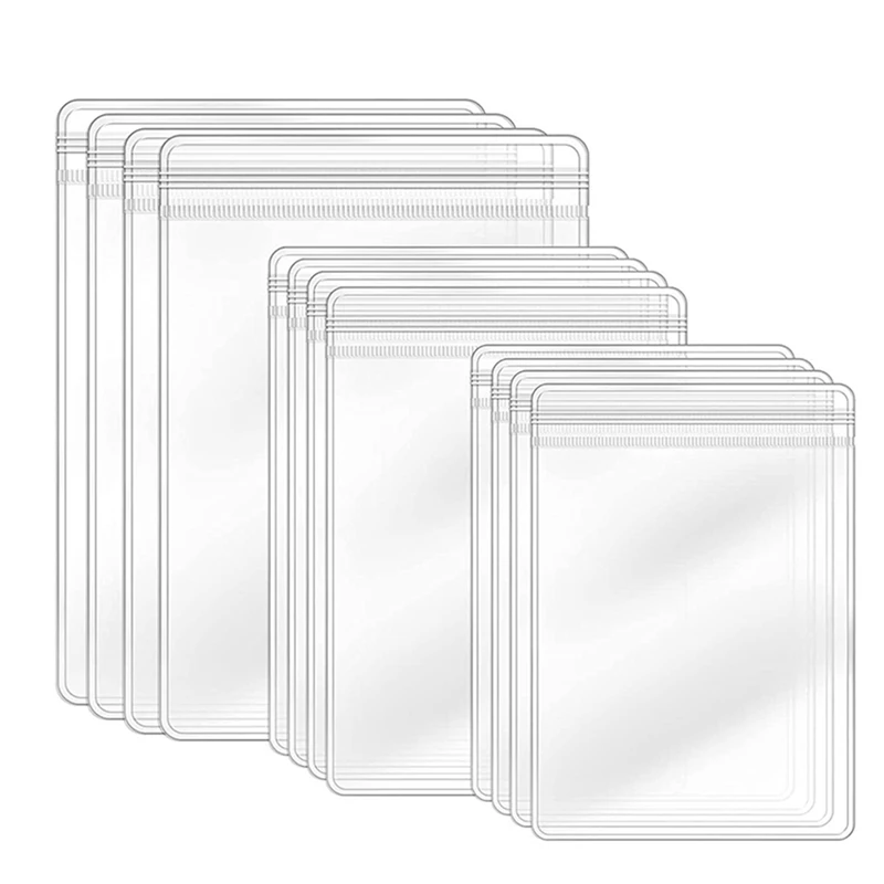 

Self Seal Plastic Zipper Bag Jewelry Bag Clear PVC Rings Earrings Storage 3.5 X 5 In, 2.8 X 2 In, 4 X 2.8 In (120 Pcs)