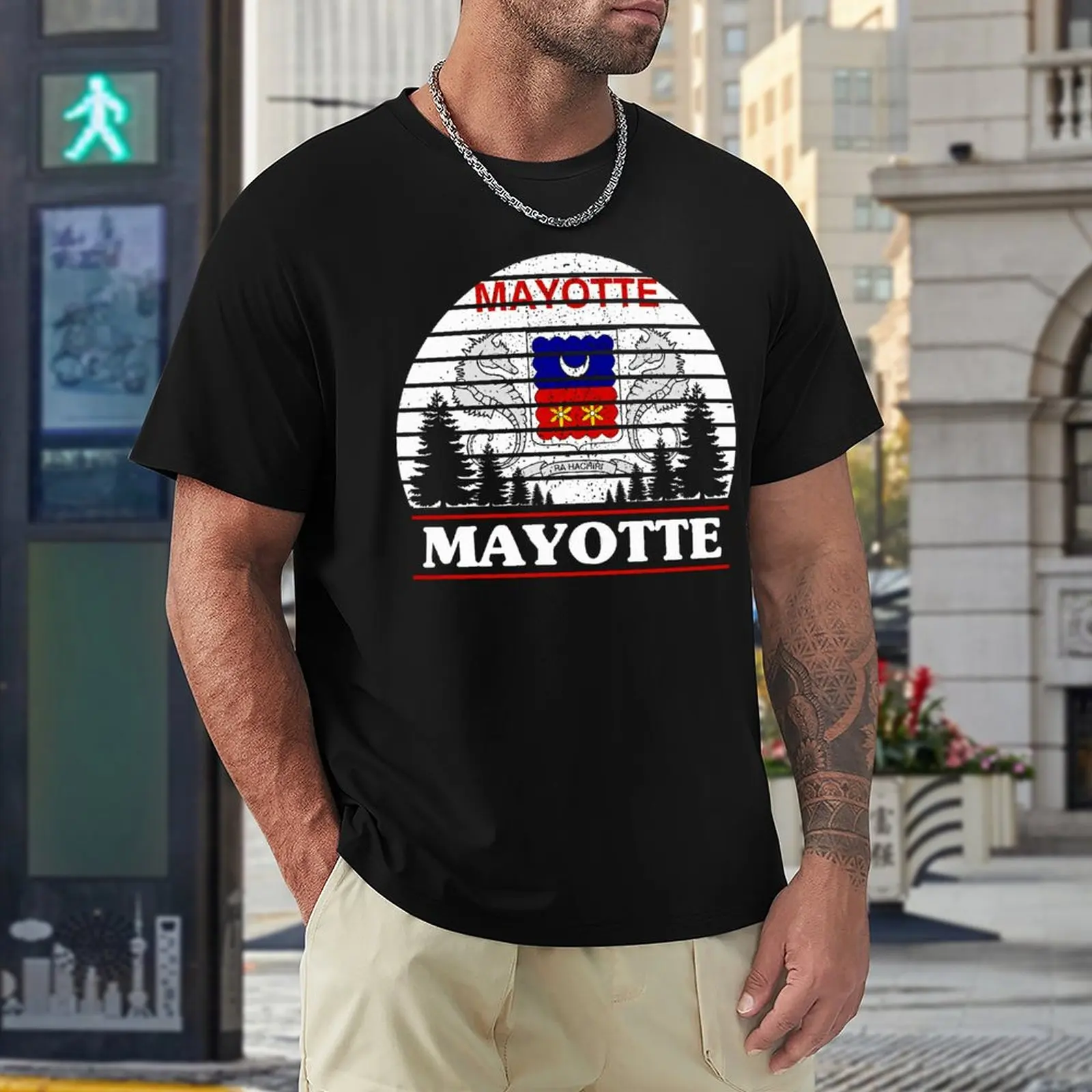 

Funny Mayotte Racerback Top Tee Vintage Fitness USA Size