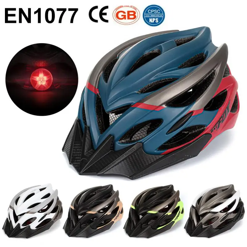 

BATFOX Ultralight Cycling Helmet Outdoor Sports MTB Bike Skateboard Helmets With Light Road Bike Mountain Bicycle Helmet