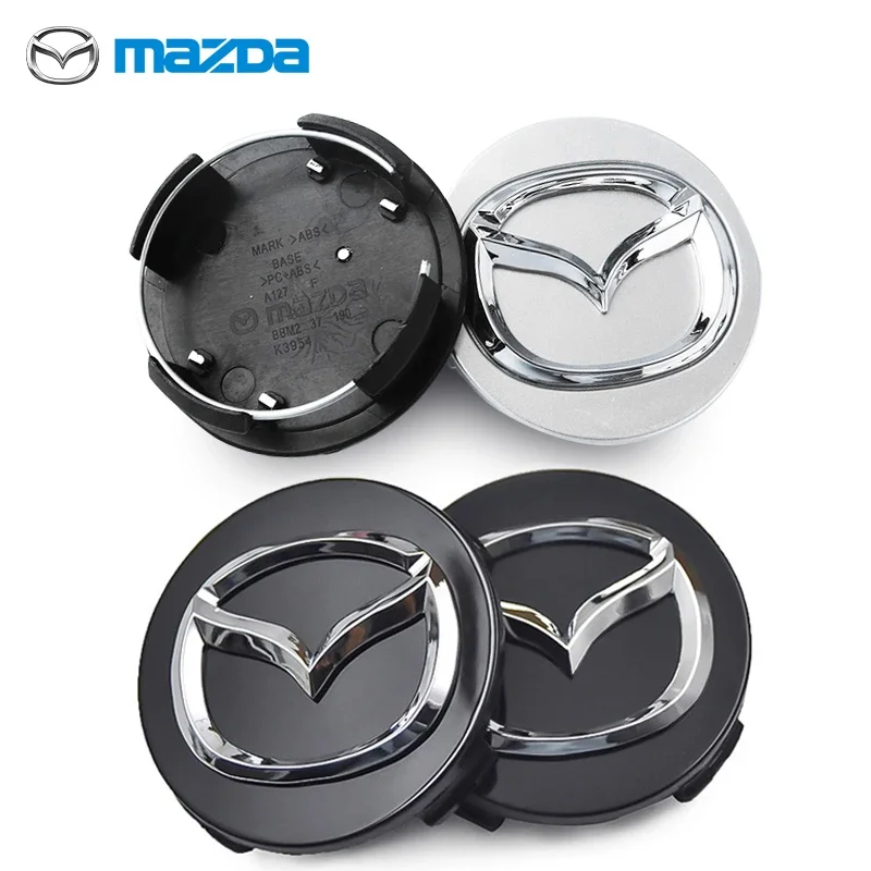 Для Mazda 4 шт. 56 мм Автомобильная эмблема Крышка ступицы колеса Крышки обода Авто