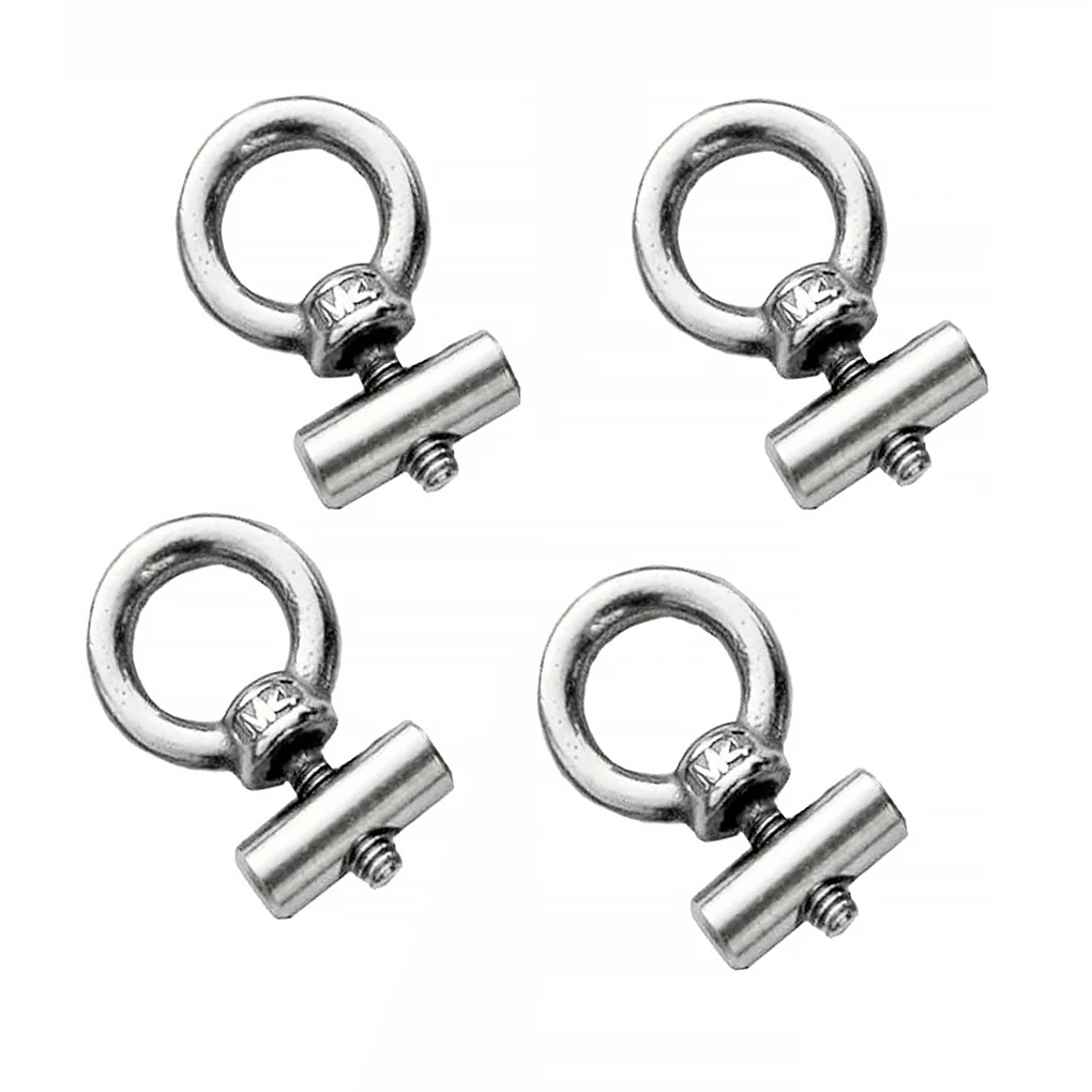 

Комплект из 4 Винтовых направляющих для крепления навесов, стопорных винтов, гаек из нержавеющей стали, отверстия для подъема для кемпинга, ...