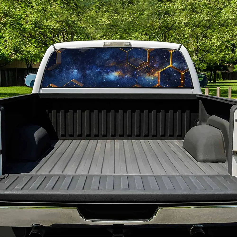 Сотовый галактический звездный принт наклейка на заднее лобовое стекло