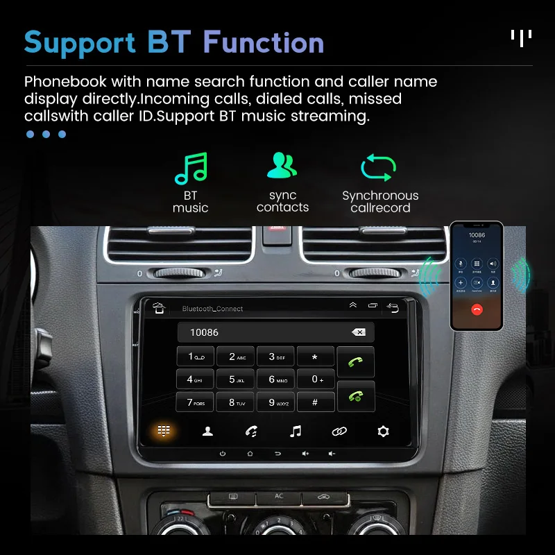 Автомагнитола на Android 11 для VW Volkswagen Golf 5 6 Passat B6 B7 Polo Magotan CC Tiguan Amarok Octavia | Автомобили и