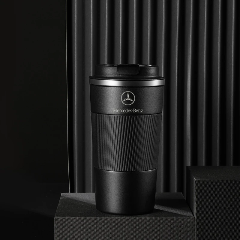 

510ml Car Coffee Mugs For Mercedes Benz A B C E CLA GLA GLC Class W204 W205 W212 W213 Stainless Steel Vacuum Flask Auto Supplies