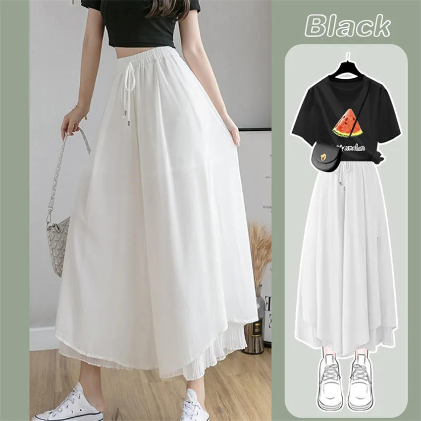 Брюки женские из хлопка и льна до щиколотки в стиле Харадзюку большие размеры PD431