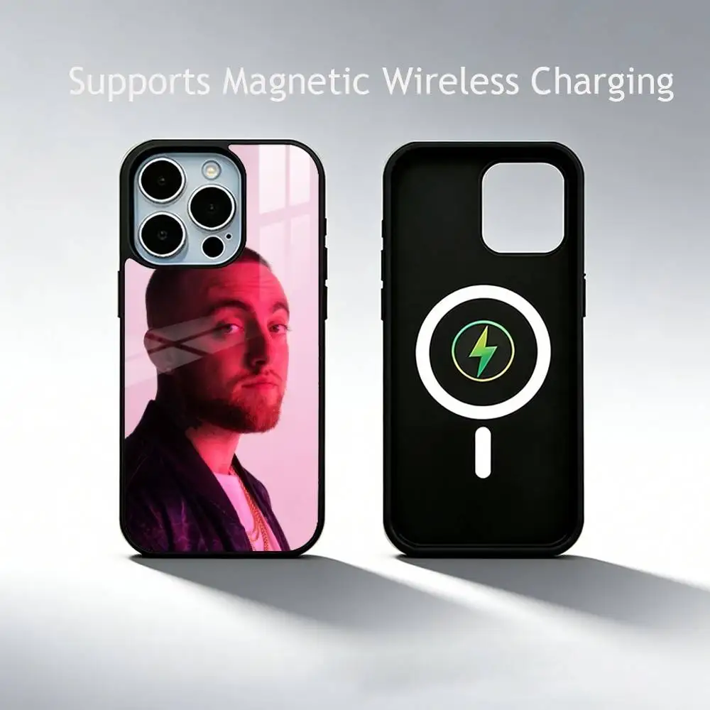 Чехол для телефона Mac Miller Rapper Honor для iPhone 17, 16, 15, 14, 13, 12, 11 Plus, Pro с поддержкой магнитной беспроводной зарядки (art.: 3920dbf48140d) - 3920dbf48140d
