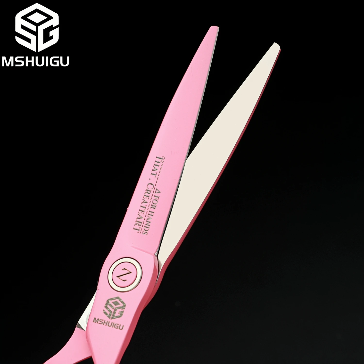 Фото MSHUIGU 6,2-дюймовые многофункциональные профессиональные ножницы для волос, филировочные ножницы VG10, инструменты для парикмахерской из нержавеющей стали с ожерельем №5