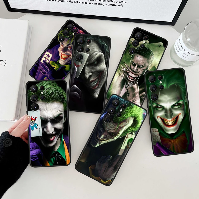 

Poker Joker Harley Black Phone Case For Samsung Galaxy S23 S22 S21 S20 FE Ultra Pro Lite S10 S10E S9 Plus 5G