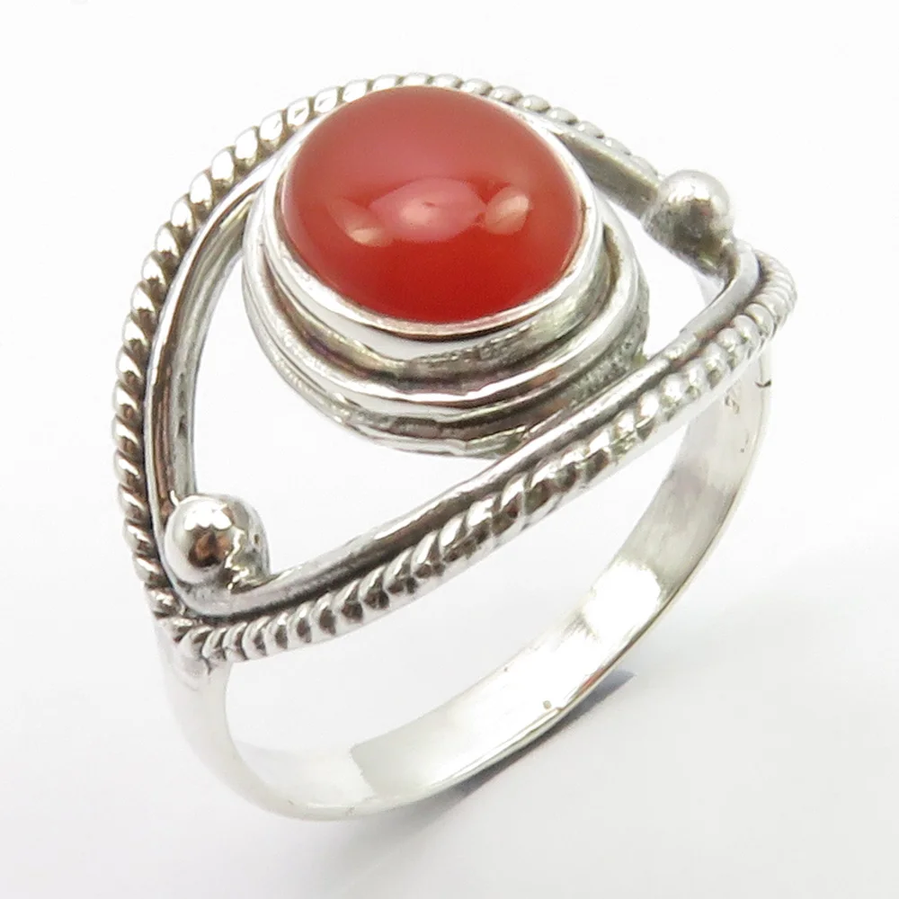 

Semi-precious Stone Ring Size 11.75 For Women Handmade