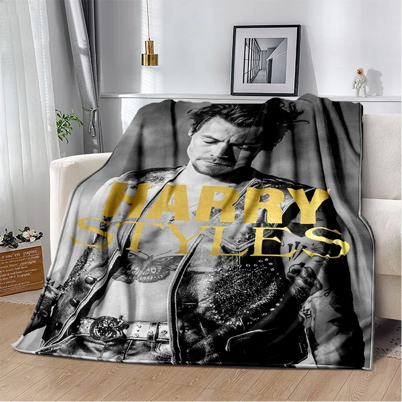 

LOUSIDREAM Фланелевое одеяло с принтом Гарри Стайлз